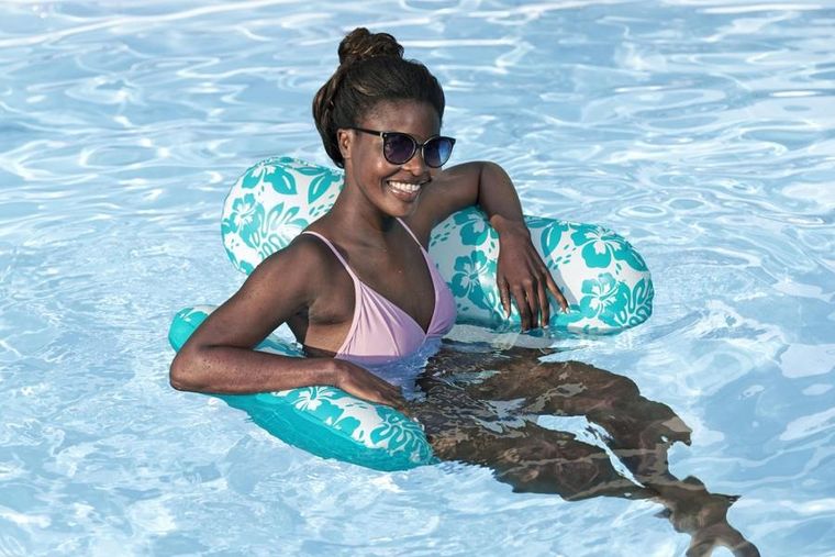 Bestway, dmuchany materac do pływania, siatkowy, miętowy, 140-87 cm