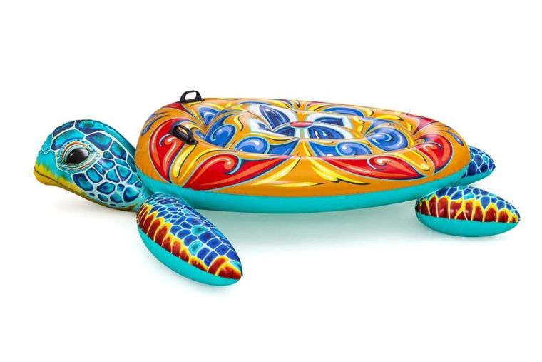 Bestway, dmuchany żółw, materac 186-168 cm