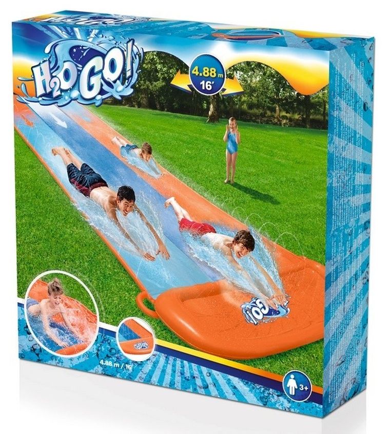 Bestway, H2GO, ślizgawka potrójna, 4,88 m