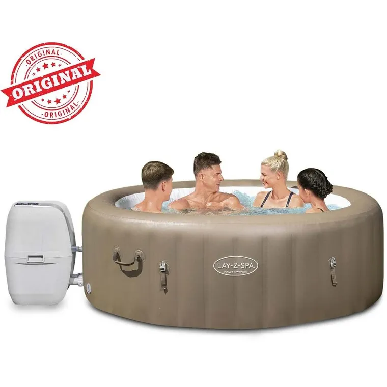 Bestway, Jacuzzi Lay-Z-Spa Palm Springs, dmuchane SPA z masażem i podgrzewaczem wody, 6 osobowe