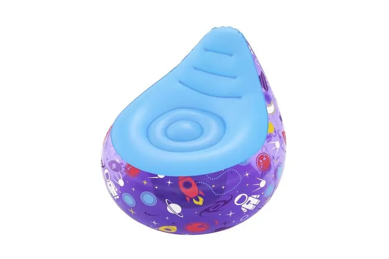 Bestway, Kosmos LED, fotel dmuchany, fioletowy, 72-72-64 cm