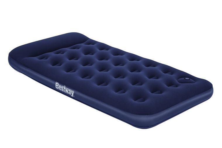 Bestway, materac welurowy z pompką nożną, 188-99-28 cm