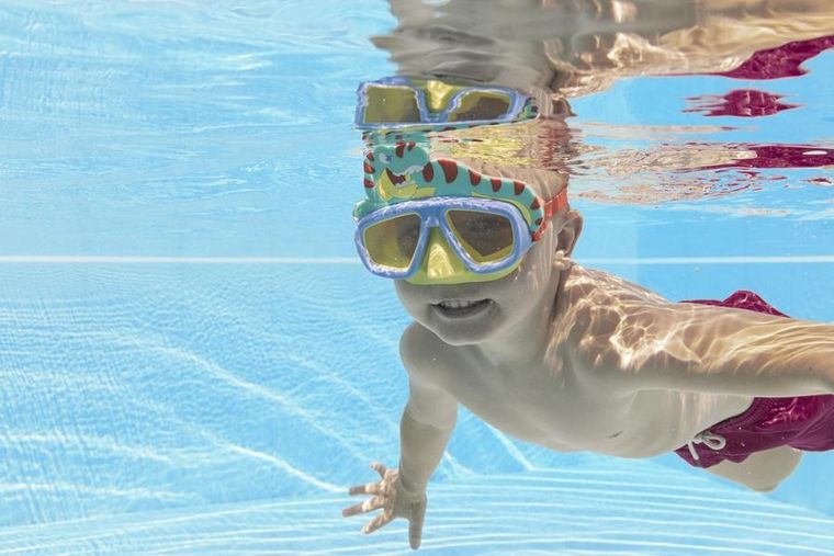 Bestway, okulary do pływania, dinozaur