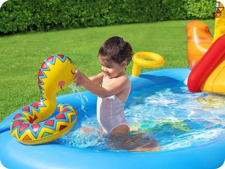 Bestway, plac zabaw dmuchany, Dziki Zachód, 264-188-140 cm