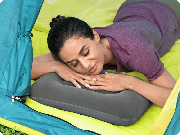 Bestway, poduszka dmuchana welurowa, 42-26-10 cm