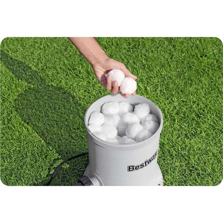 Bestway, pompa filtrująca do basenu, 5678 l/h + kulki filtrujące