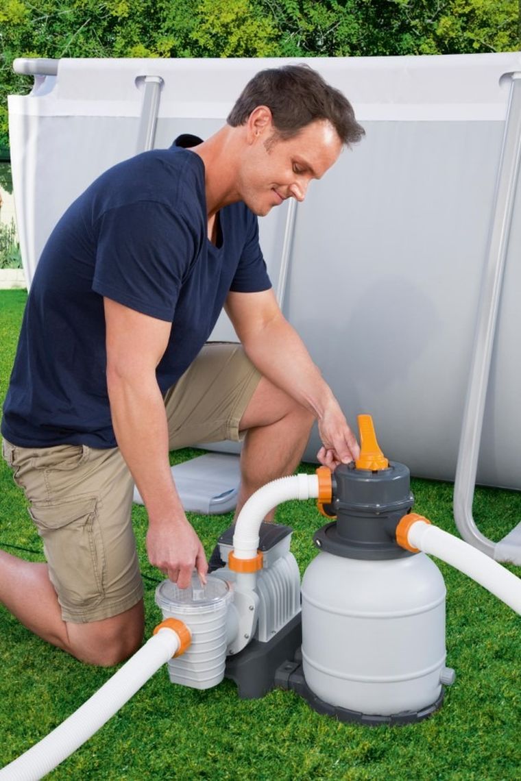 Bestway, pompa piaskowa, 6056 l/h + piasek, 25 kg, 58497