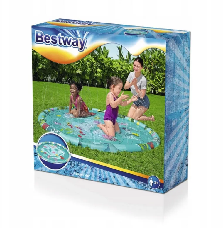 Bestway, Splash Pad, dmuchany brodzik, mata z fontanną, 165 cm