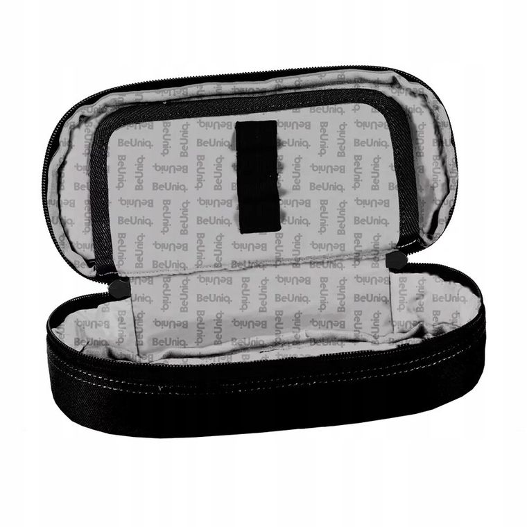 BeUniq, piórnik, owalny, Black