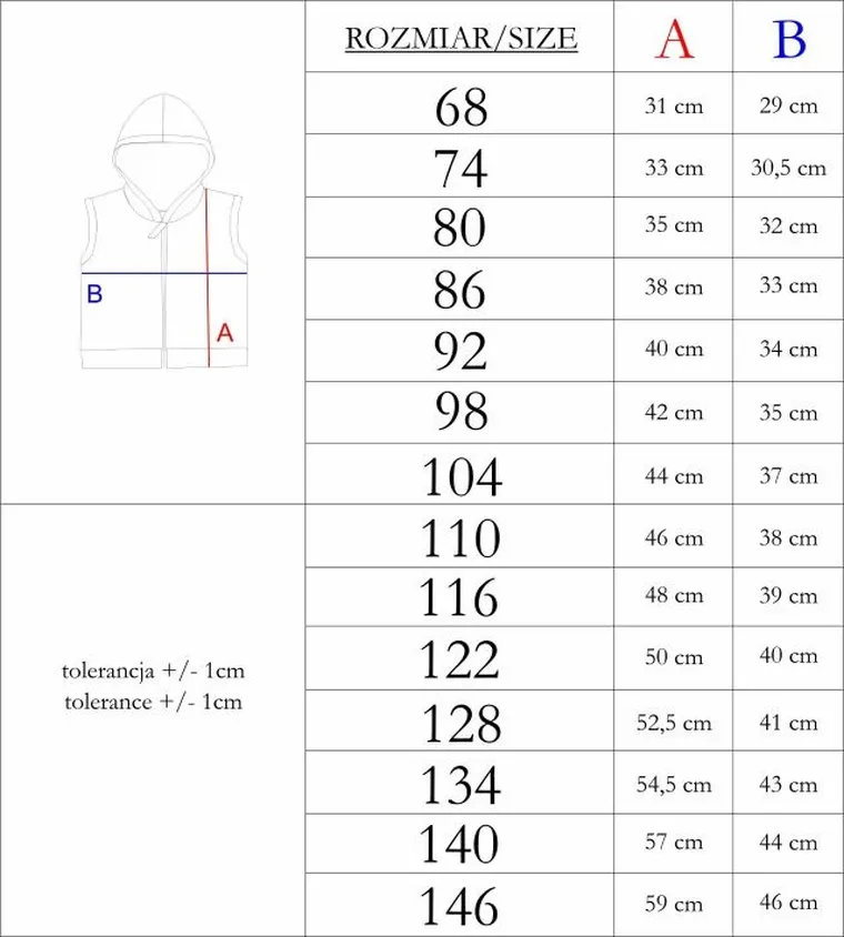 Bezrękawnik chłopięcy z kapturem, beżowy, Nicol
