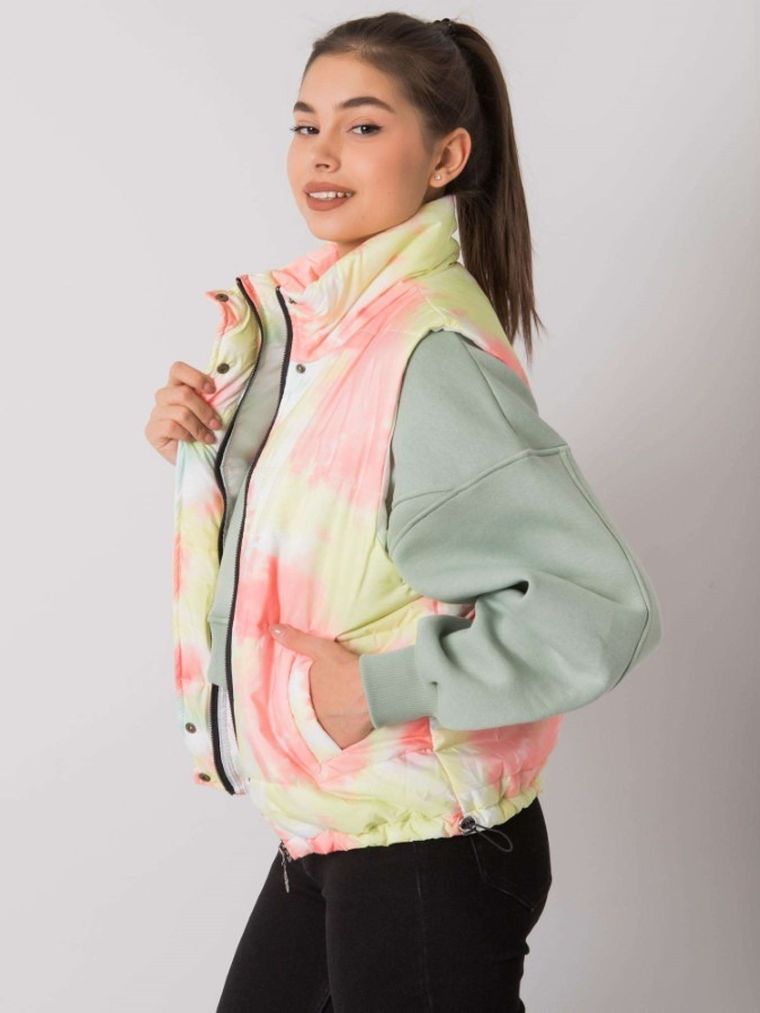 Bezrękawnik damski, żółty, Italy Moda