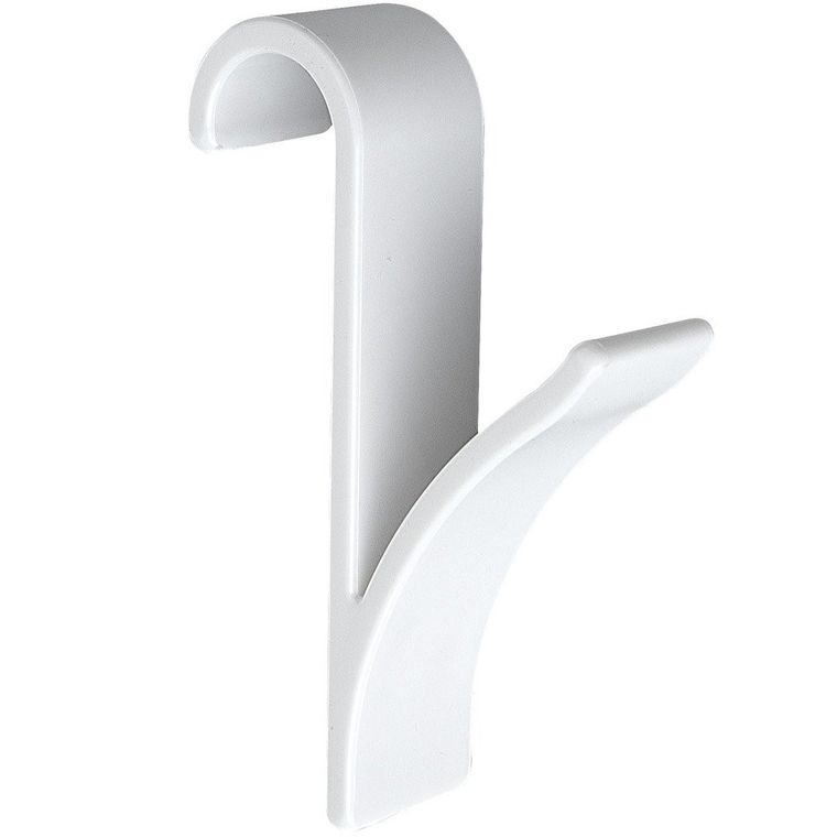 Białe haczyki, wieszaczki na grzejnik żeberkowy, 6 szt.