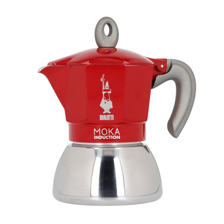 Bialetti, New Moka Induction, kawiarka, 4tz, czerwona