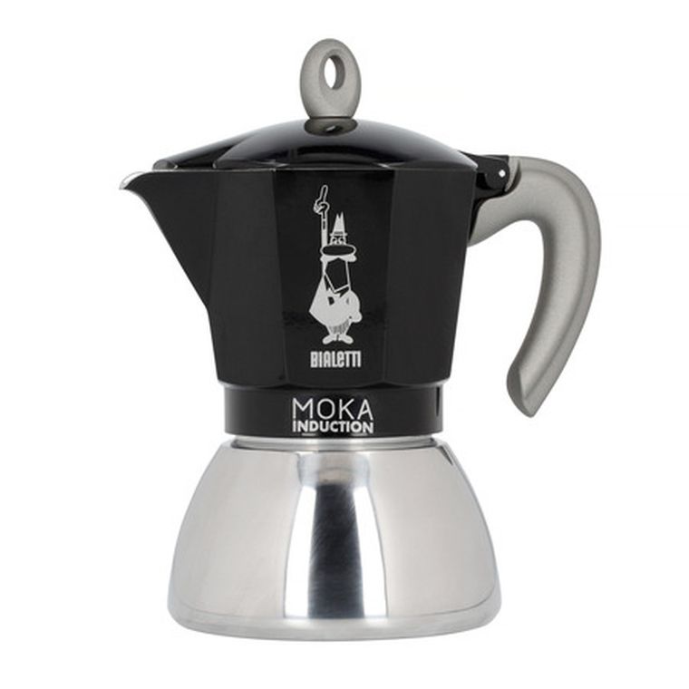 Bialetti, New Moka Induction, kawiarka, 6tz, czarna