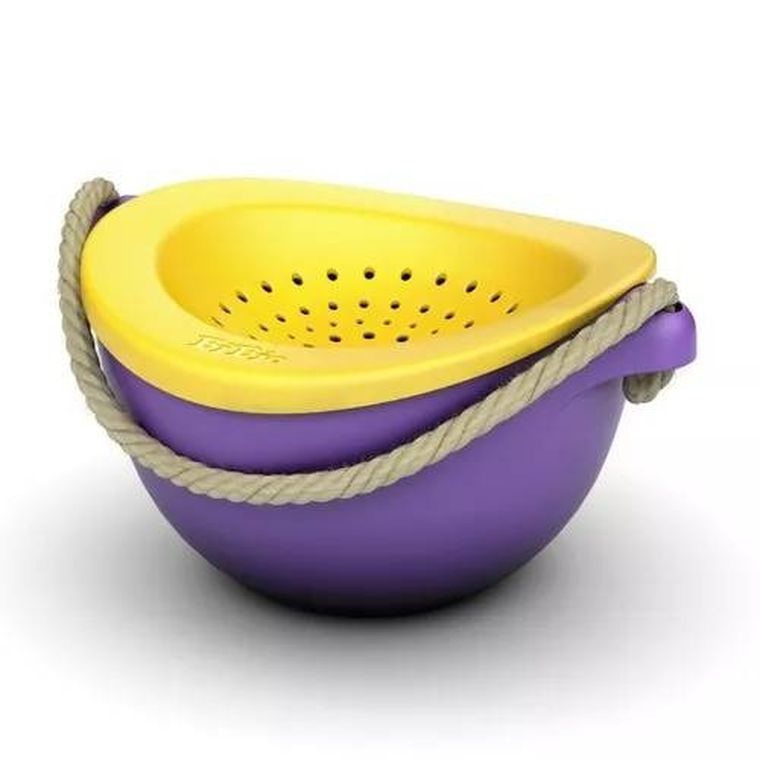 Bibio, wiaderko do piasku z sitkiem, fiolet