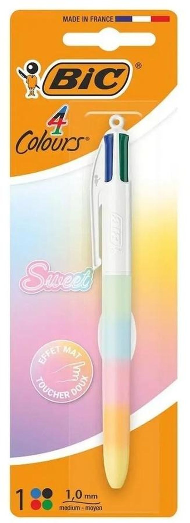 Bic, 4 Colors, Sweet Pastel, długopis kolorowy 4w1