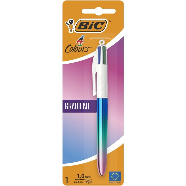 Bic, 4 Colours, Gradient, długopis kulkowy z 4 wkładami