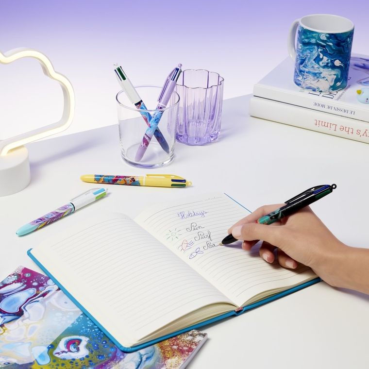 Bic, 4 Colours, Message Botanical, długopis, 1 szt.