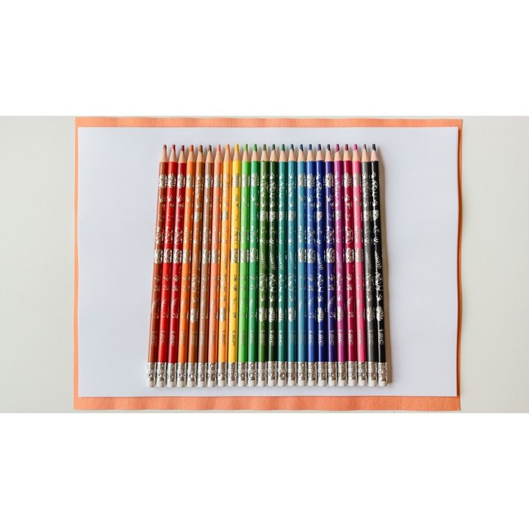 Bic, Kids, Evolution Illusion, kredki ołówkowe, 24 kolory