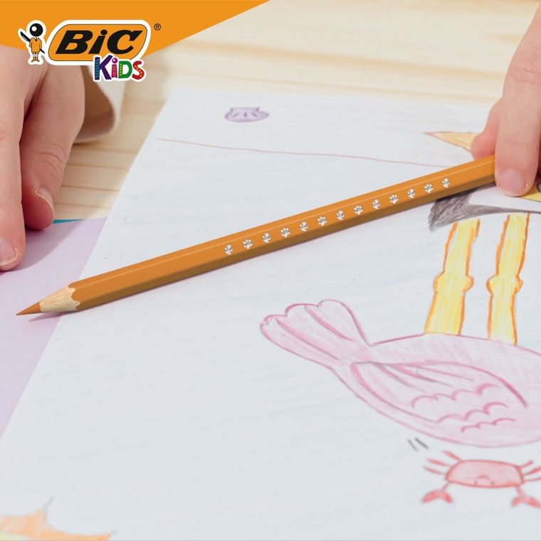 Bic, Kids, Smooth, kredki drewniane, 24 szt.