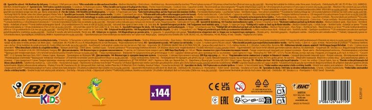 Bic Kids, zestaw piśmienniczy, 144 szt.