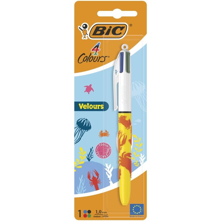 Bic, Velours Ast, długopis 4 kolorowy