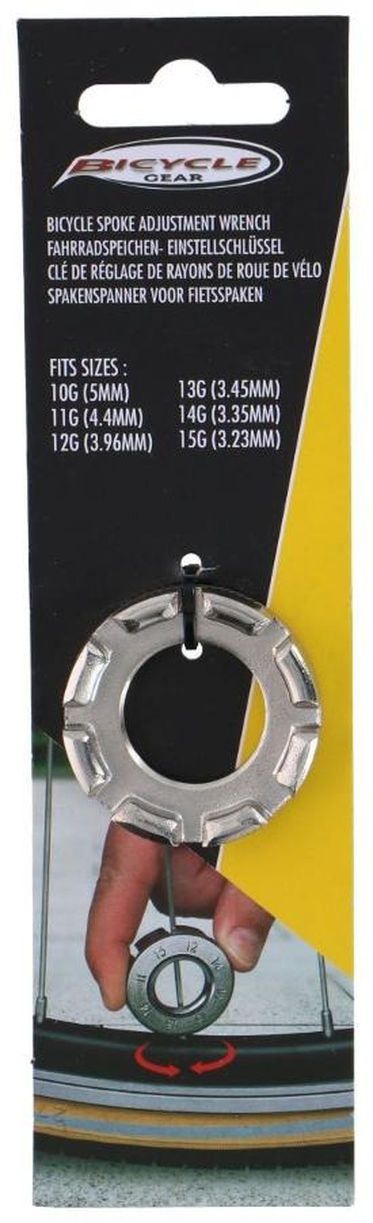 Bicycle Gear, klucz do szprych rowerowych, 6 rozmiarów