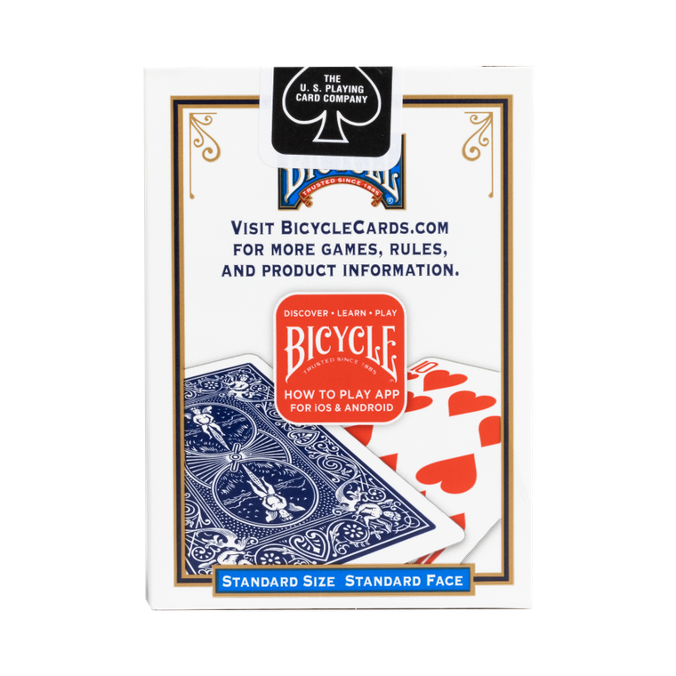 Bicycle, Gold Rider Back, karty do gry, Red/Blue