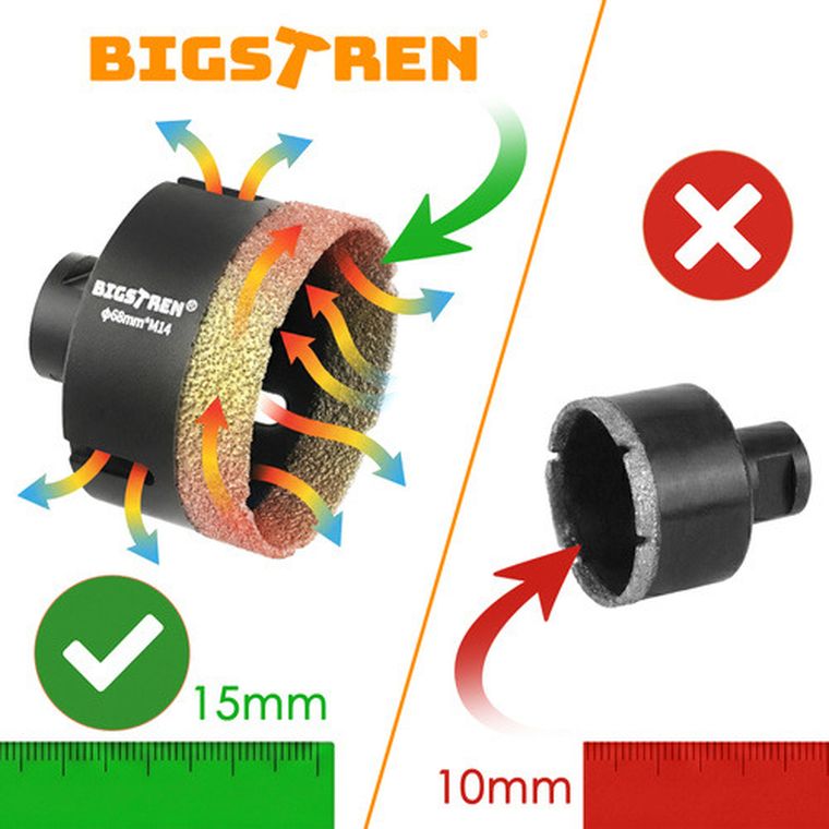 Bigstren, otwornice diamentowe, 13 szt.