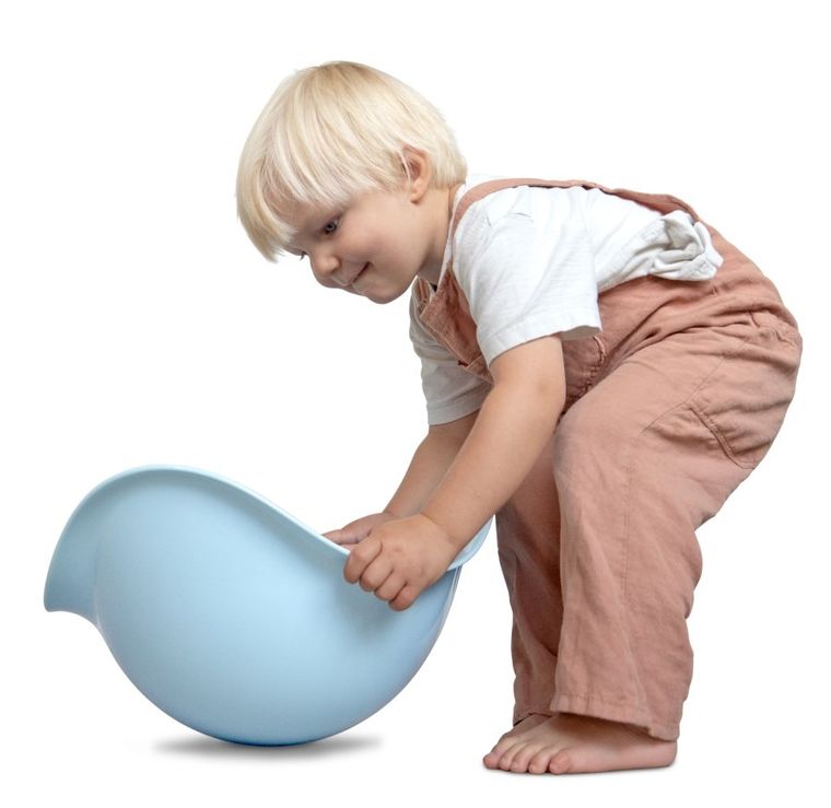 Bilibo, muszelka do zabawy, błękitna