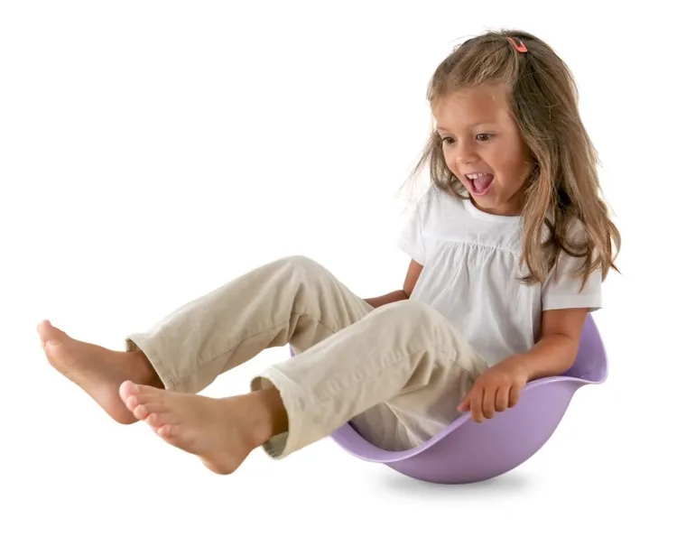 Bilibo, muszelka do zabawy, liliowa