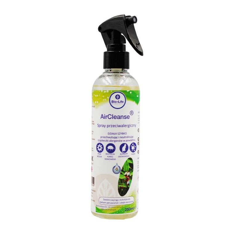 Bio-Life Air Cleanse, 100% naturalny antyalergiczny spray do powietrza, 250 ml