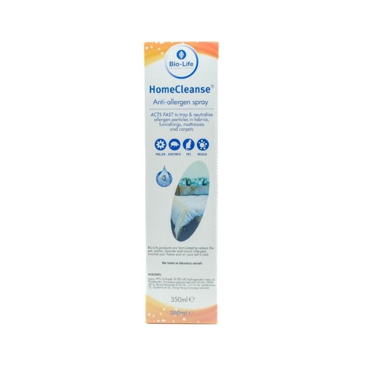 Bio-Life Home Cleanse, 100% naturalny antyalergiczny spray do obić i tkanin, 350 ml