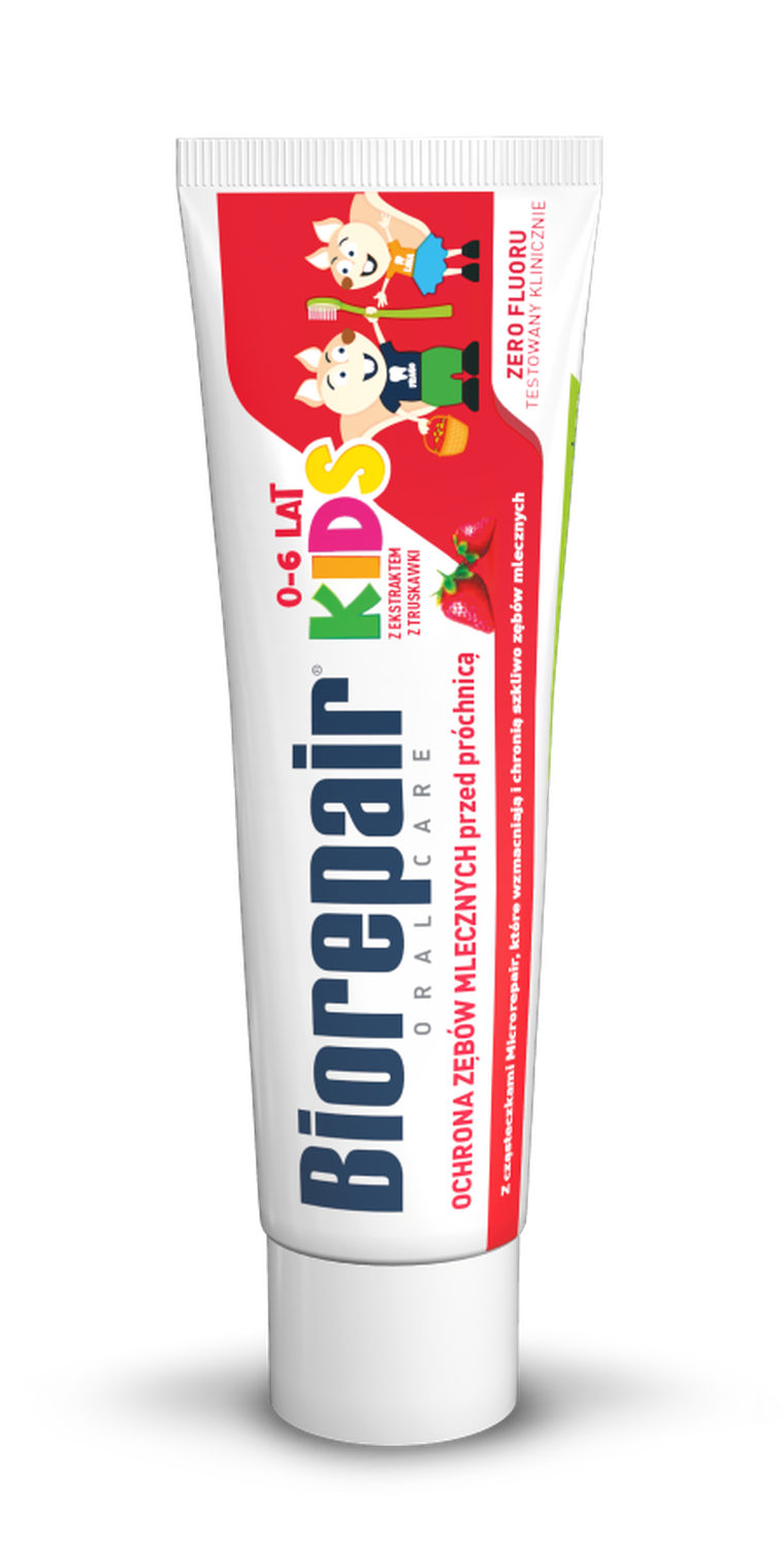 BioRepair, Oral Care, pasta do zębów, Kids-Truskawka, 0-6 lat, 50 ml