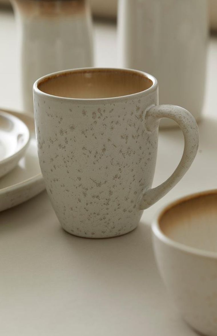 Bitz, Cream/Cream, kubek z uchem, 300 ml