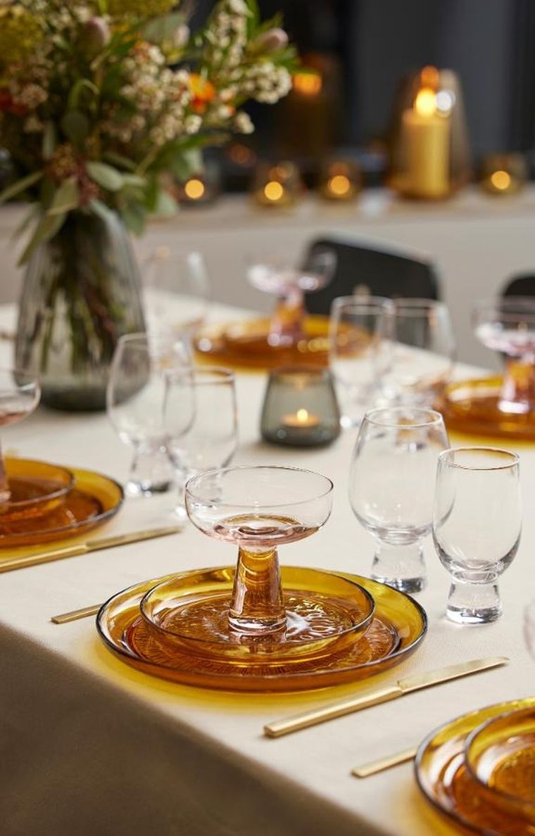 Bitz, Kusintha, talerz, amber, 18 cm