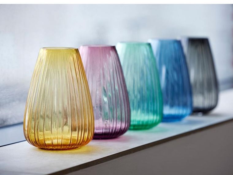 Bitz, Kusintha, wazon, Pink Glass, 22 cm