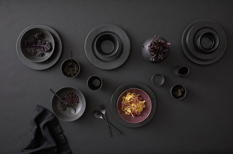 Bitz, talerz na makaron, black/lilac, 20 cm