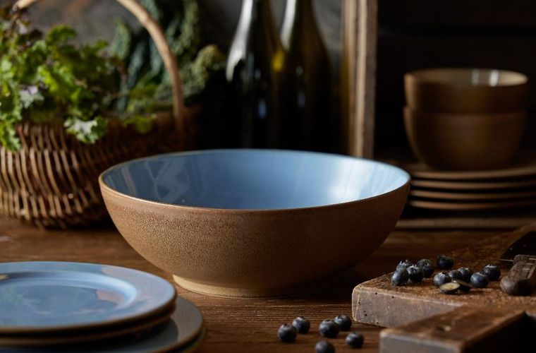 Bitz, talerz, wood/ocean, 27 cm