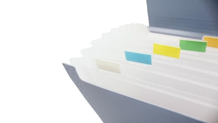 Biurfol, teczka harmonijkowa A4, grafit morandi, 1 szt.