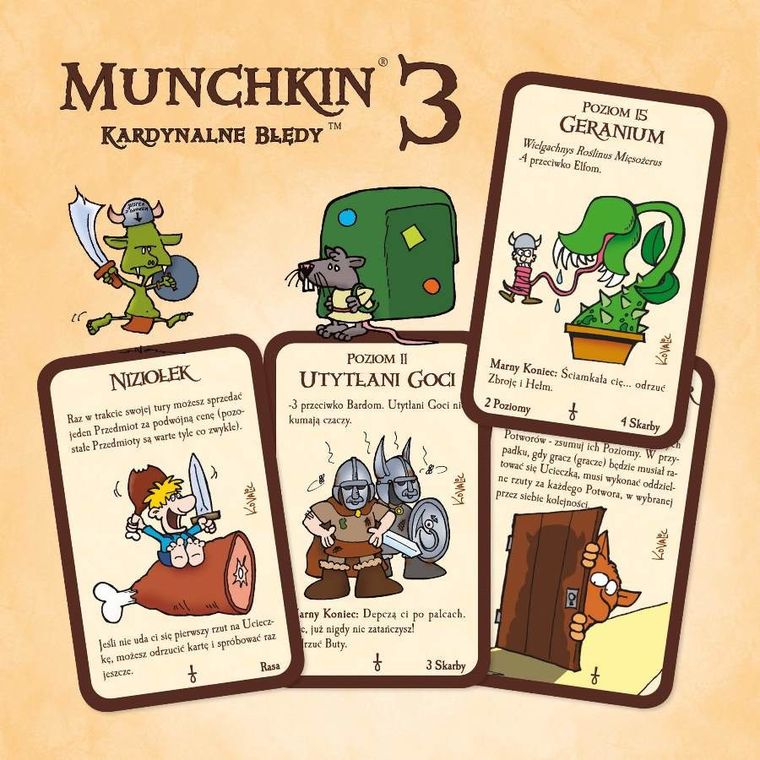 Black Monk, Munchkin 3: Kardynalne Błędy, dodatek, gra karciana
