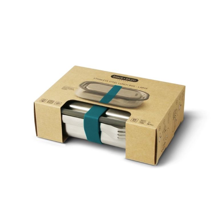 Black+Blum, lunchbox 3w1, Box Appetit, morski