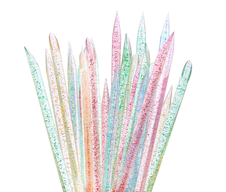 Bling, patyczki wielorazowe do manicure, mix kolorów, 50 szt.