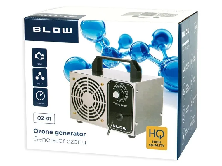 Blow, generator ozonu, 60000 mg/h, 120W