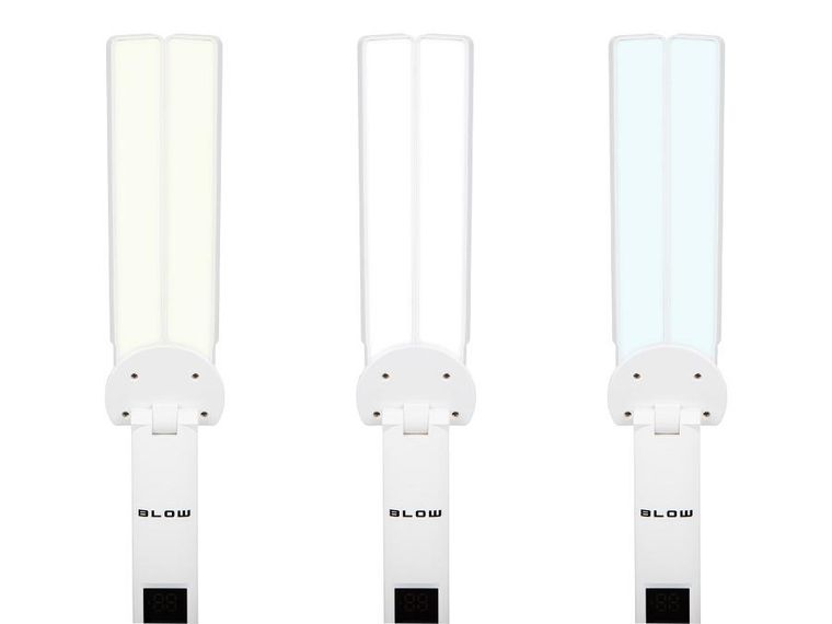 Blow, lampka biurkowa LED z zegarkiem, LB-24