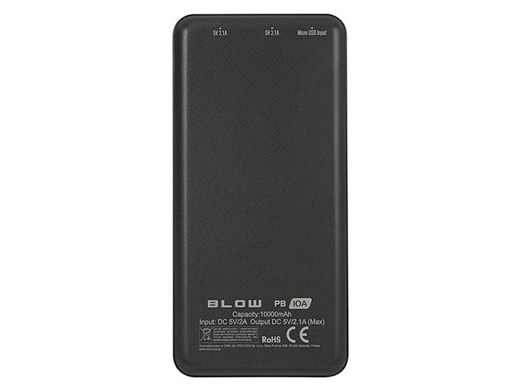 Blow, power bank, czarny, 10000MAH, PB10A