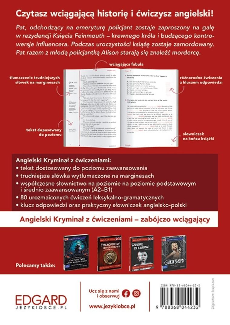 Blue Blood Murder. Morderstwo arystokraty. Angielski. Kryminał z ćwiczeniami