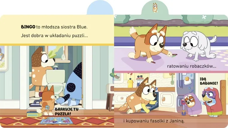 Bluey. Poznaj rodzinę Blue. Książka z registrami