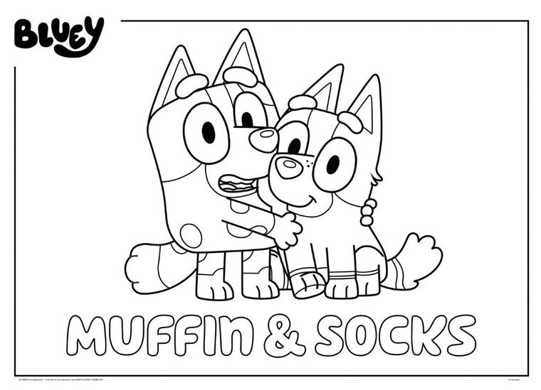 Bluey, puzzle podłogowe, dwustronne, maxi floor, 24 elementy