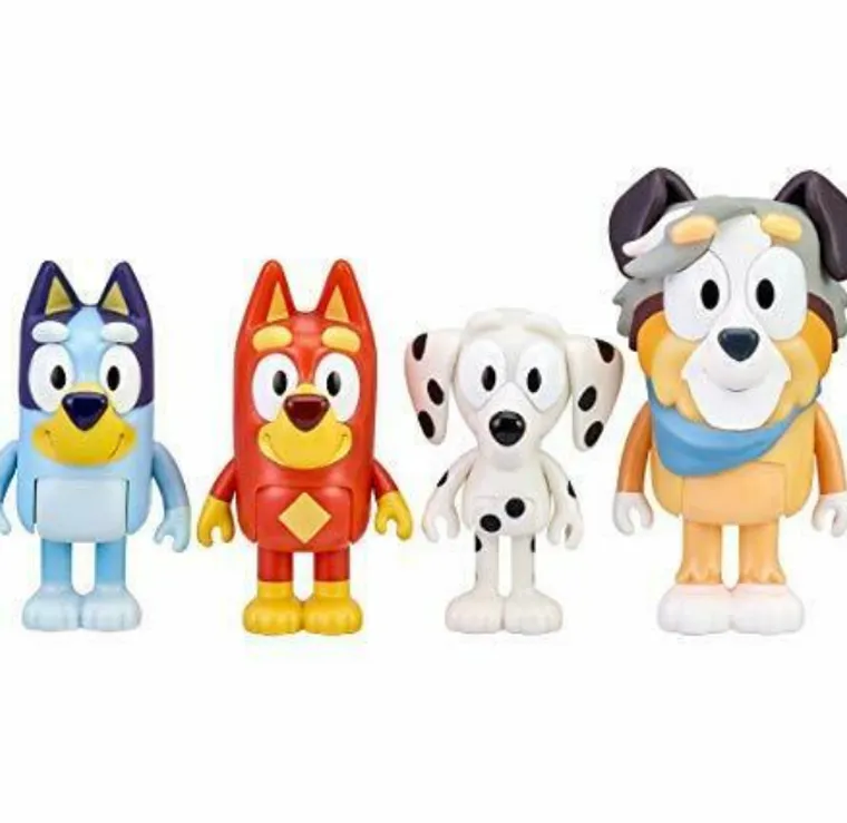 Bluey, Szkolna Paczka, figurki, 4 szt.